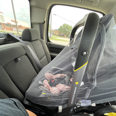 Infant seat mosquito net